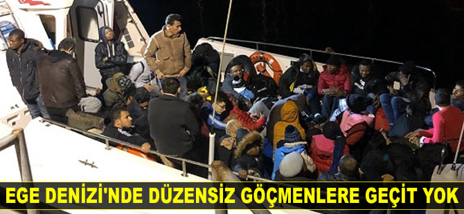 İzmir'de 43 düzensiz göçmen yakalandı