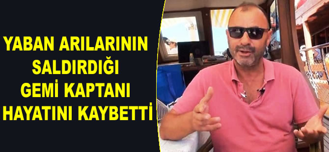 Yaban arılarının saldırdığı gemi kaptanı Ali Foçalıoğlu hayatını kaybetti