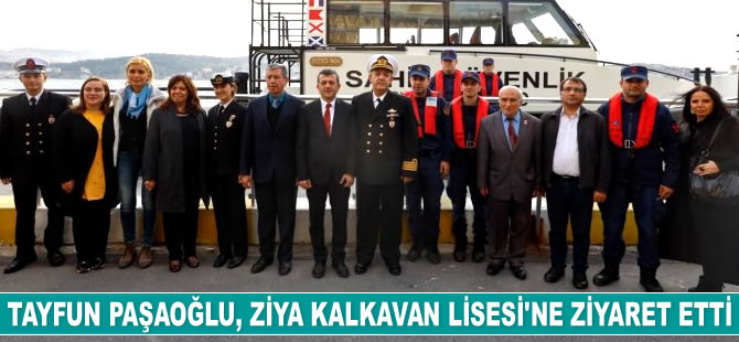 Tayfun Paşaoğlu, Ziya Kalkavan Lisesi’ne ziyaret etti