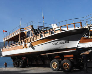 Demre'de sezon sona erdi, yatlar karaya çekildi