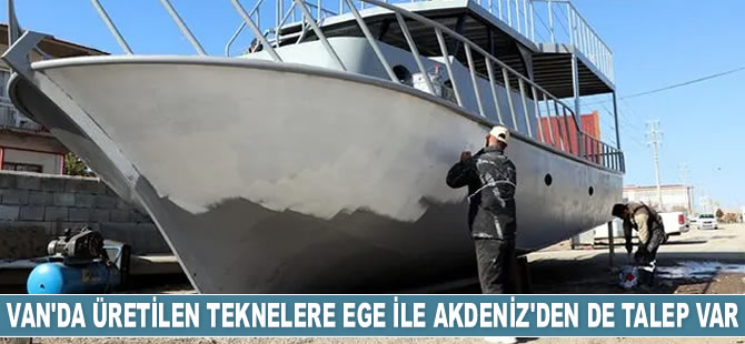 Van'da üretilen tekne ve yatlara Ege ile Akdeniz'den de talep var