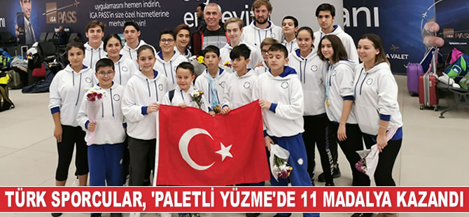 Türk sporcular, ‘paletli yüzme’de 11 madalya kazandı