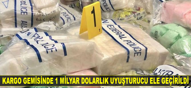 Kargo gemisinde 1 milyar dolarlık uyuşturucu madde ele geçirildi