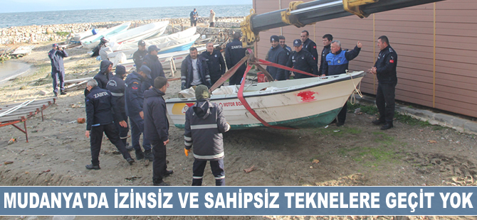 Mudanya’da izinsiz ve sahipsiz teknelere geçit yok