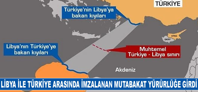 Libya, Türkiye ile imzalanan mutabakatların yürürlüğe girdiğini açıkladı