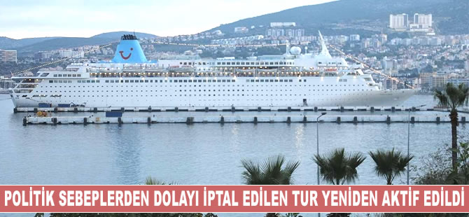 ‘Celestyal Crystyal’ yolcu gemisi, Kuşadası’na geldi