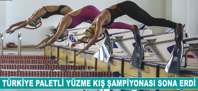 Türkiye Paletli Yüzme Bireysel Açık Yaş Kış Şampiyonası sona erdi