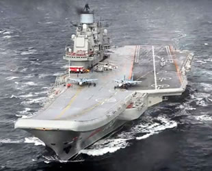 ‘Admiral Kuznetsov’ isimli Rus uçak gemisinde yangın çıktı
