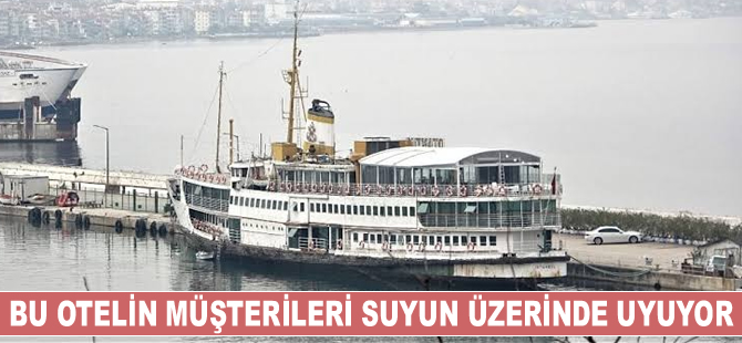 Gemi otelde kalmak için dünyanın her yerinden geliyorlar