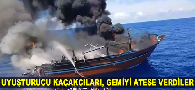 Uyuşturucu kaçakçıları, Mozambik'te gemiyi ateşe verdiler