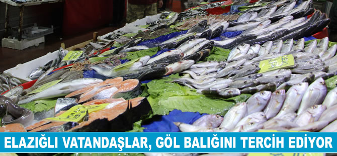 Elazığlı vatandaşlar, göl balığını tercih ediyor
