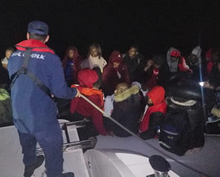 Ayvalık’ta 44 düzensiz göçmen yakalandı