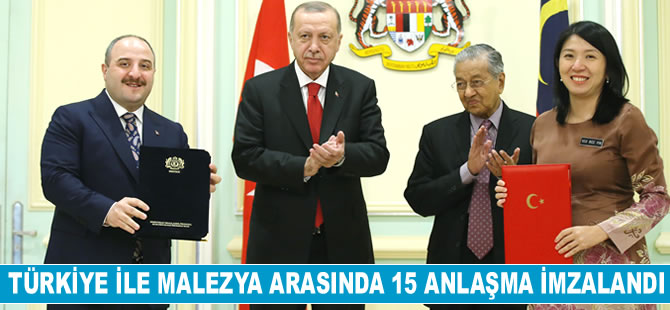 Türkiye ile Malezya arasında 15 anlaşma imzalandı