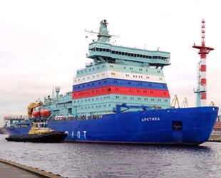 ‘Arktika’ nükleer buzkıran gemisi, sürüş testlerini başarıyla tamamladı