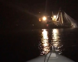 Sahil Güvenlik ekipleri, gırgır teknesine operasyon düzenledi