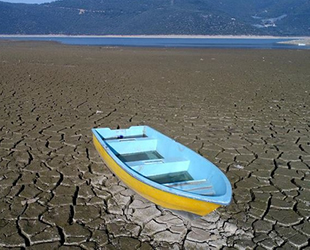 Gölbaşı Göleti'nin büyük bölümü kurudu