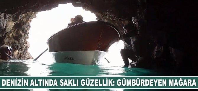 Denizin altındaki Gümbürdeyen Mağarası gün yüzüne çıktı