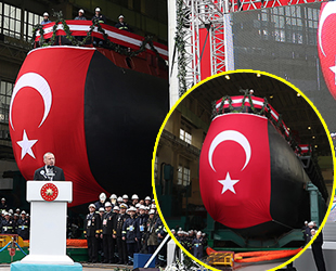 MİLDEN Projesi'nin ilk denizaltısı TCG Piri Reis'in denize indirilme töreni gerçekleşti