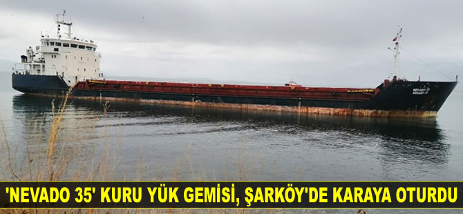 'Nevado 35' adlı kuru yük gemisi, Şarköy'de karaya oturdu