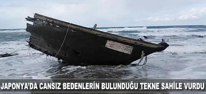 Japonya'da cansız bedenlerin bulunduğu tekne sahile vurdu