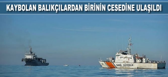Kilyos'daki tanker kazasında batan balıkçı teknesinde kaybolan 3 kişiden 1'inin cesedi çıkarıldı