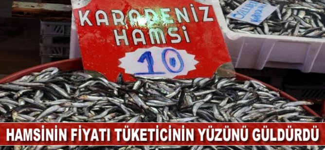 Hamsinin fiyatı tüketicinin yüzünü güldürdü