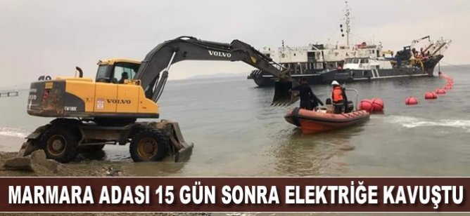 Marmara Adası'nda arıza giderildi! 15 gün sonra elektriğe kavuştu