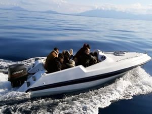 Bodrum'da sürat motoru ile kaçarken yakalandılar