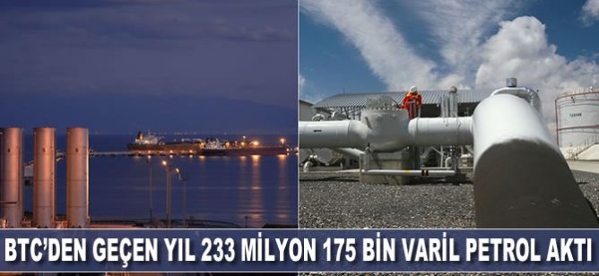 BTC'den geçen yıl 233 milyon 175 bin varil petrol aktı