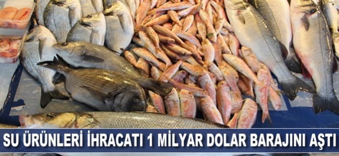 Su ürünleri ihracatı 1 milyar dolar barajını aştı