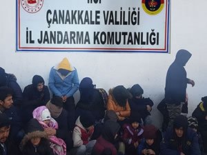 Çanakkale'de 30 düzensiz göçmen yakalandı!