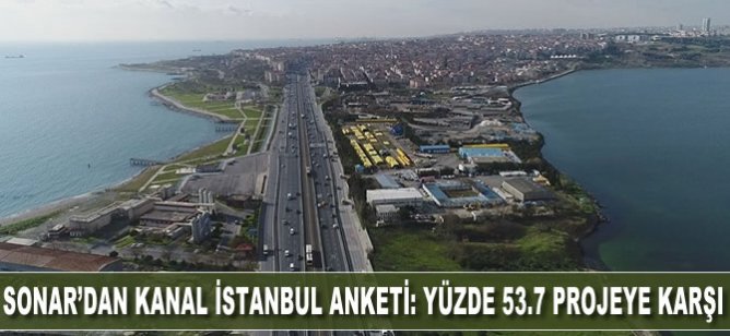 SONAR'dan Kanal İstanbul anketi: Yüzde 53.7 projeye karşı