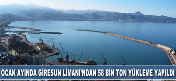Ocak Ayında Giresun limanından 58 bin ton yükleme yapıldı