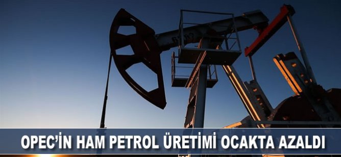 OPEC'in ham petrol üretimi ocakta azaldı