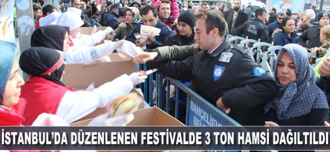 Bahçelievler’de vatandaşlara yaklaşık 3 ton hamsi ikramı