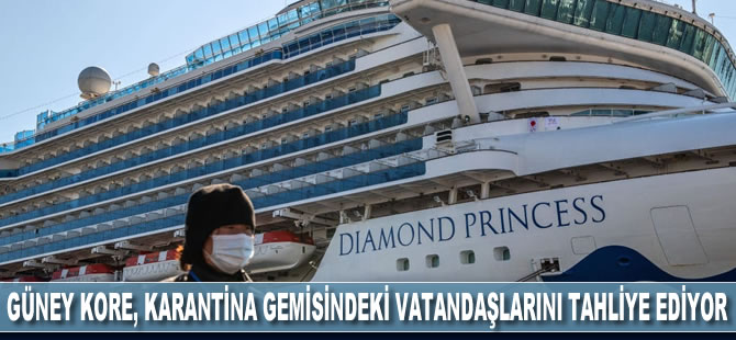 Güney Kore karantina gemisindeki vatandaşlarını tahliye ediyor