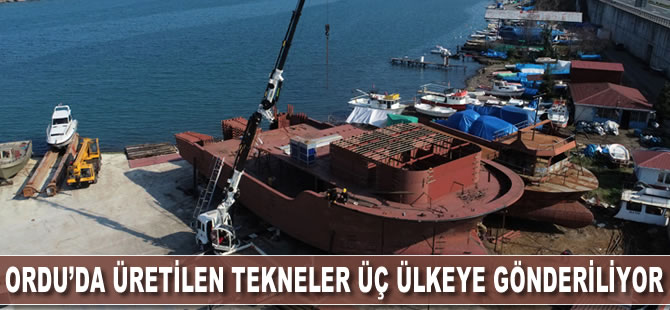 Ordu'da üretilen balıkçı tekneleri üç ülkeye gönderiliyor