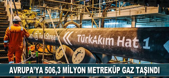 TürkAkım'dan Avrupa'ya Ocak ayında 506,3 milyon metreküp gaz taşındı