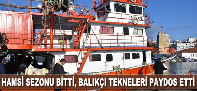 Hamsi sezonu bitti balıkçı tekneleri 'paydos' etti