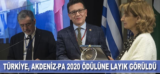 Türkiye, Akdeniz-PA 2020 ödülüne layık görüldü