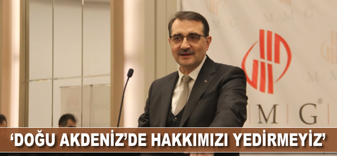 'Doğu Akdeniz’de bize engel olmak isteyenlere hakkımızı yedirmeyiz'