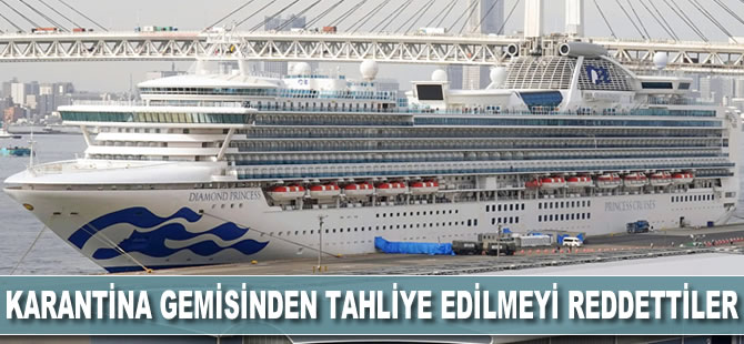 'Diamond Princess gemisindeki Ukraynalılar tahliye edilmeyi reddetti'