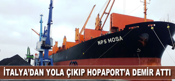 İtalya'dan yola çıktı, Hopaport'a demir attı