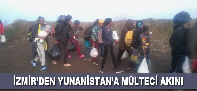 İzmir’den Yunanistan’a mülteci akını