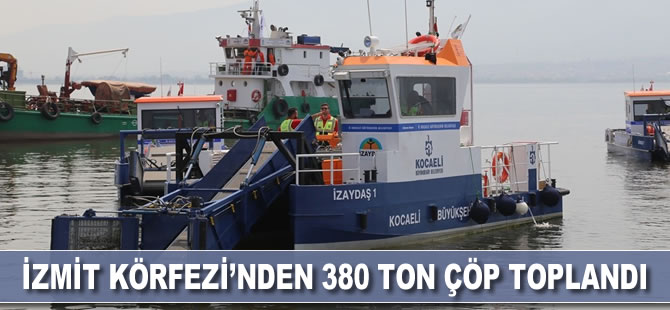 İzmit Körfezi’nden 380 ton çöp toplandı