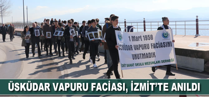 Üsküdar Vapuru faciasında hayatını kaybedenler İzmit’te anıldı