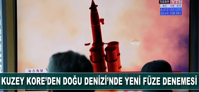 Kuzey Kore'den Doğu Denizi'nde yeni füze denemesi