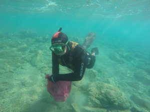 Uluslararası Optimist Yarışları öncesi deniz dibi temizliği yapıldı