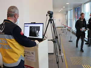 Deniz Hudut Kapısı'nda Kovid-19 önlemi alındı