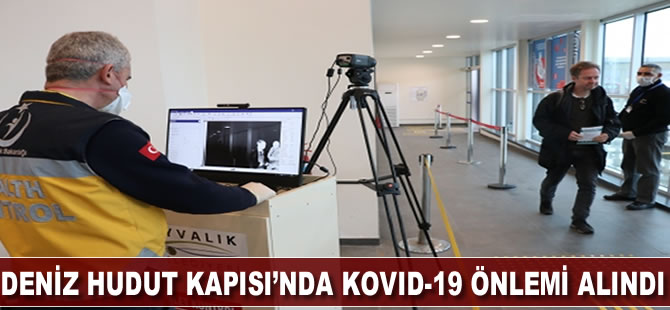 Deniz Hudut Kapısı'nda Kovid-19 önlemi alındı